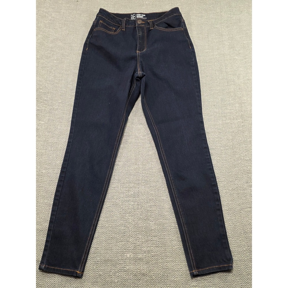 NO BOUNDARIES Women's High Rise Skinny Jeans Dark Wash Size 11‎